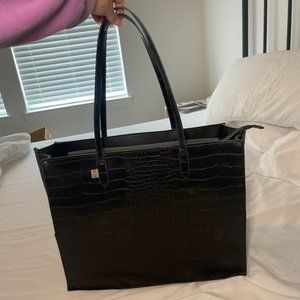 Beis Work Tote in Black Cros